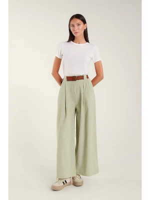 Tamba Kuloty w kolorze zielonym ze sztruksu babycord rozmiar: 36/38