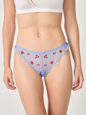 Tanga en tulle brodé Etam