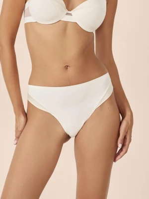 Tanga z mikrofibry o satynowym wykończeniu Etam