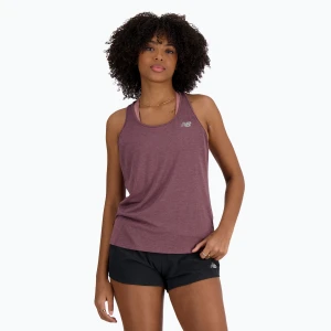 Tank top damski New Balance Athletics Tank Top licorice heather