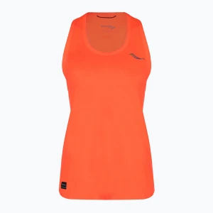 Tank top do biegania damski Saucony Stopwatch Singlet vizi red