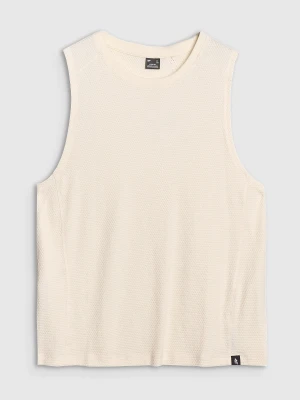 Tank top oversize męski - biały 4F