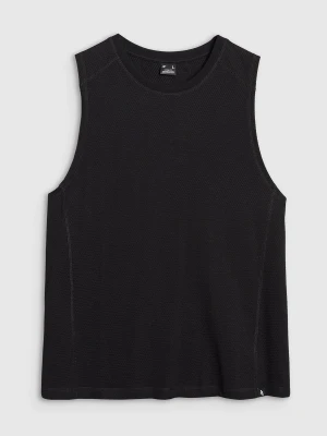 Tank top oversize męski - czarny 4F