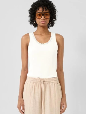 Tank top QS beżowy