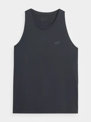 Tank top regular gładki męski 4F