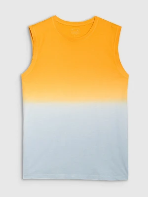 4F Tank top regular męski - pomarańczowy XL