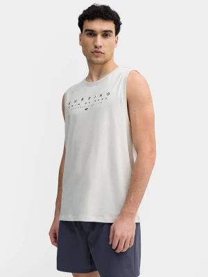 Tank top regular z bawełny organicznej męski 4F