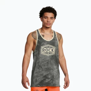 Tank top treningowy męski Under Armour Project Rock Racer clay green/silt