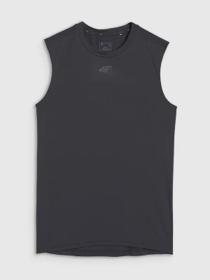 Tank top treningowy szybkoschnący męski - czarny 4F