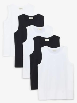 Tank top z bawełny organicznej (5 szt.) bonprix