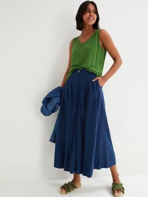 Tank top z czystego lnu bonprix