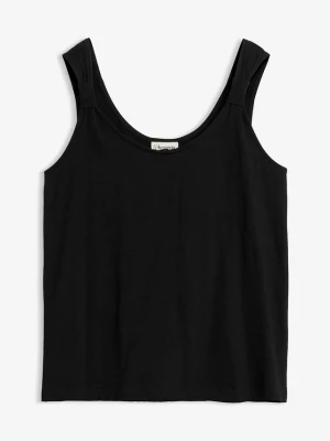 Tank top z czystej bawełny organicznej BonPrix czarny