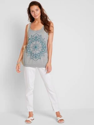 Tank top z lekkiego dżerseju bonprix