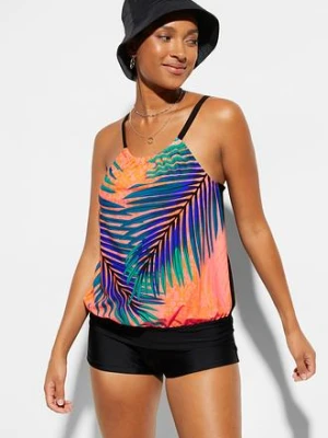 Tankini (2 części) BonPrix pomarańczowy