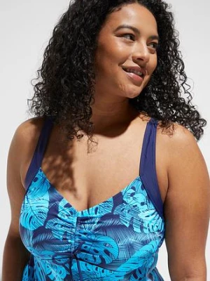Tankini (2 części) z marszczeniem bonprix
