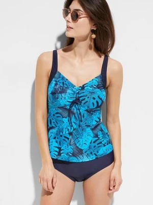 Tankini (2 części) z marszczeniem bonprix