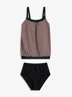 Tankini oversize (2 części) BonPrix biały