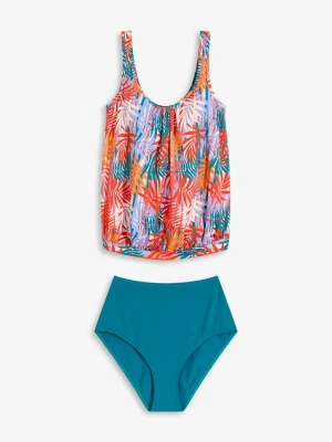 Tankini oversize (2 części) BonPrix niebieski