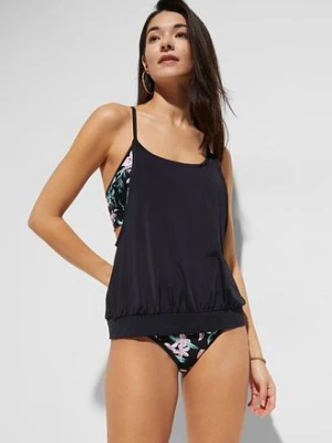 Tankini oversize (2 części) z efektem warstw bonprix