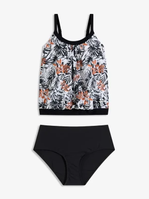 Tankini oversize (komplet 2 cz.) BonPrix biały
