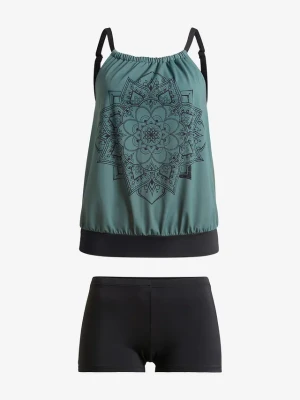 Tankini oversize (komplet 2 cz.) BonPrix zielony