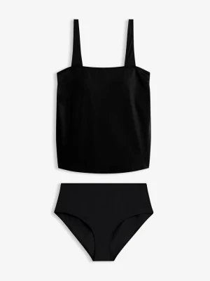 Tankini szybko schnące (komplet 2-cz.) BonPrix czarny