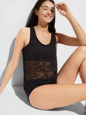 Tankini z koronki (komplet 2-cz.) bonprix