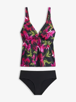 Tankini z regulowanymi ramiączkami (kompl. 2-cz.) BonPrix czarny