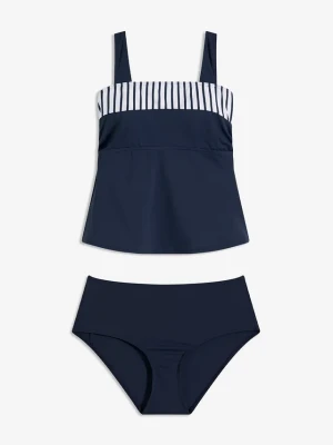 Tankini z szerokimi ramiączkami (komplet 2-cz.) BonPrix niebieski