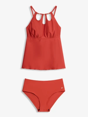 Tankini z wycięciami (2 części) BonPrix brązowy