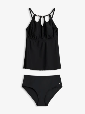 Tankini z wycięciami (2 części) BonPrix czarny
