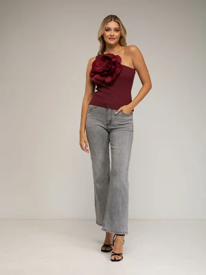 Tantra Dżinsy - Flared fit - w kolorze szarym rozmiar: S