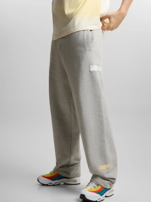 Tape spodnie dresowe baggy męskie szare Klasyk