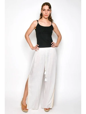 Tarifa Spodnie w kolorze białym rozmiar: L