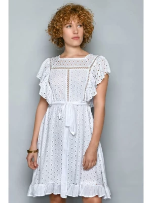 Tarifa Sukienka w kolorze białym rozmiar: L