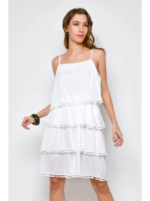 Tarifa Sukienka w kolorze białym rozmiar: M