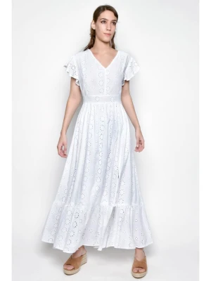 Tarifa Sukienka w kolorze białym rozmiar: M