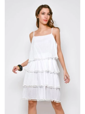 Tarifa Sukienka w kolorze białym rozmiar: M