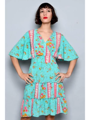 Tarifa Sukienka w kolorze jasnoróżowo-turkusowym rozmiar: XL