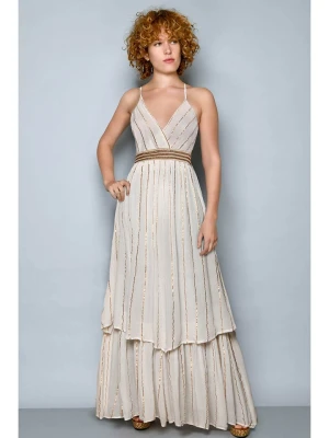 Tarifa Sukienka w kolorze kremowo-karmelowym rozmiar: XL