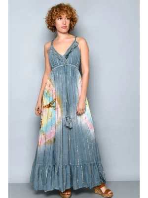 Tarifa Sukienka w kolorze niebieskim ze wzorem rozmiar: M