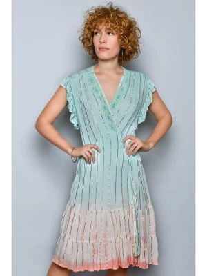 Tarifa Sukienka w kolorze turkusowo-jasnoróżowym rozmiar: M
