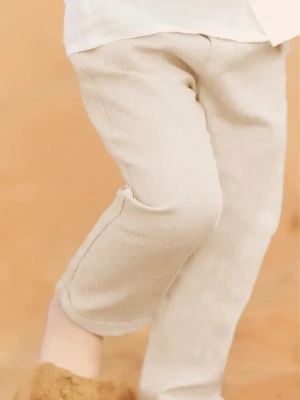 Tartine et Chocolat spodnie lniane dziecięce