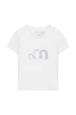 Tartine et Chocolat t-shirt bawełniany niemowlęcy kolor beżowy z aplikacją