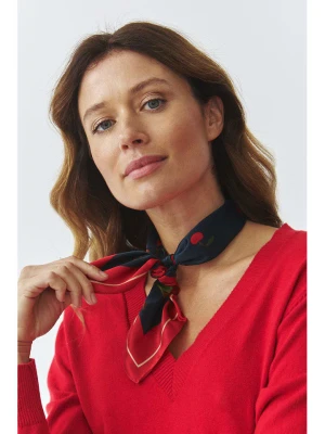 TATUUM Jedwabna chusta "Sili" w kolorze czerwono-granatowym rozmiar: onesize