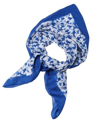 TATUUM Jedwabna chusta w kolorze biało-niebieskim - 90 x 90 cm rozmiar: onesize