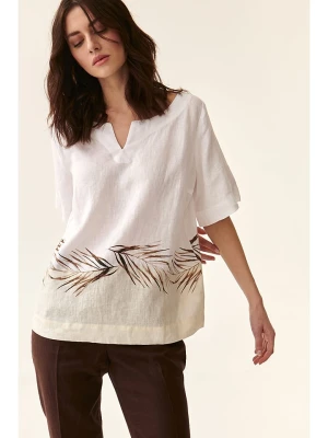 TATUUM Lniana bluzka w kolorze kremowym rozmiar: 36