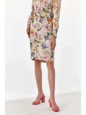 TATUUM Lniana spódnica ze wzorem rozmiar: 34