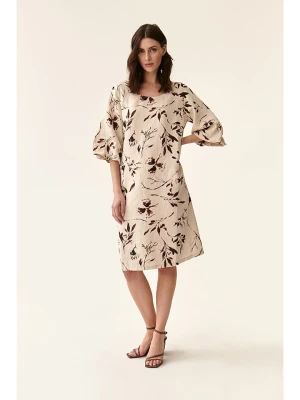 TATUUM Lniana sukienka w kolorze beżowym rozmiar: 42