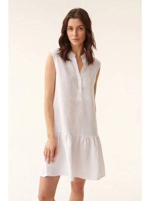 TATUUM Lniana sukienka w kolorze białym rozmiar: 36